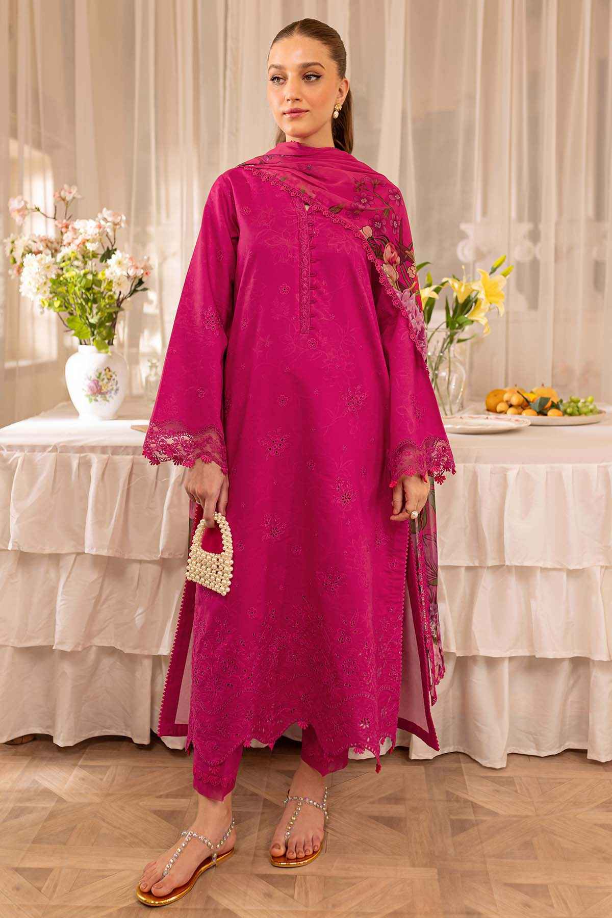 Best Selling - Aster 3Pc- Embroidered Dress