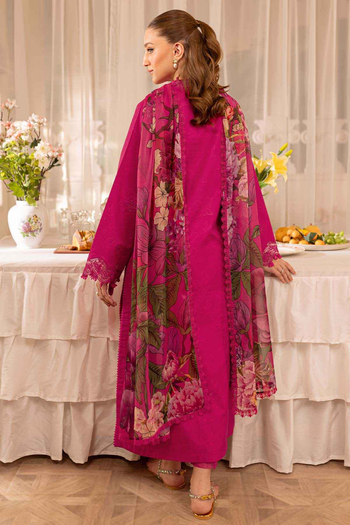 Best Selling - Aster 3Pc- Embroidered Dress