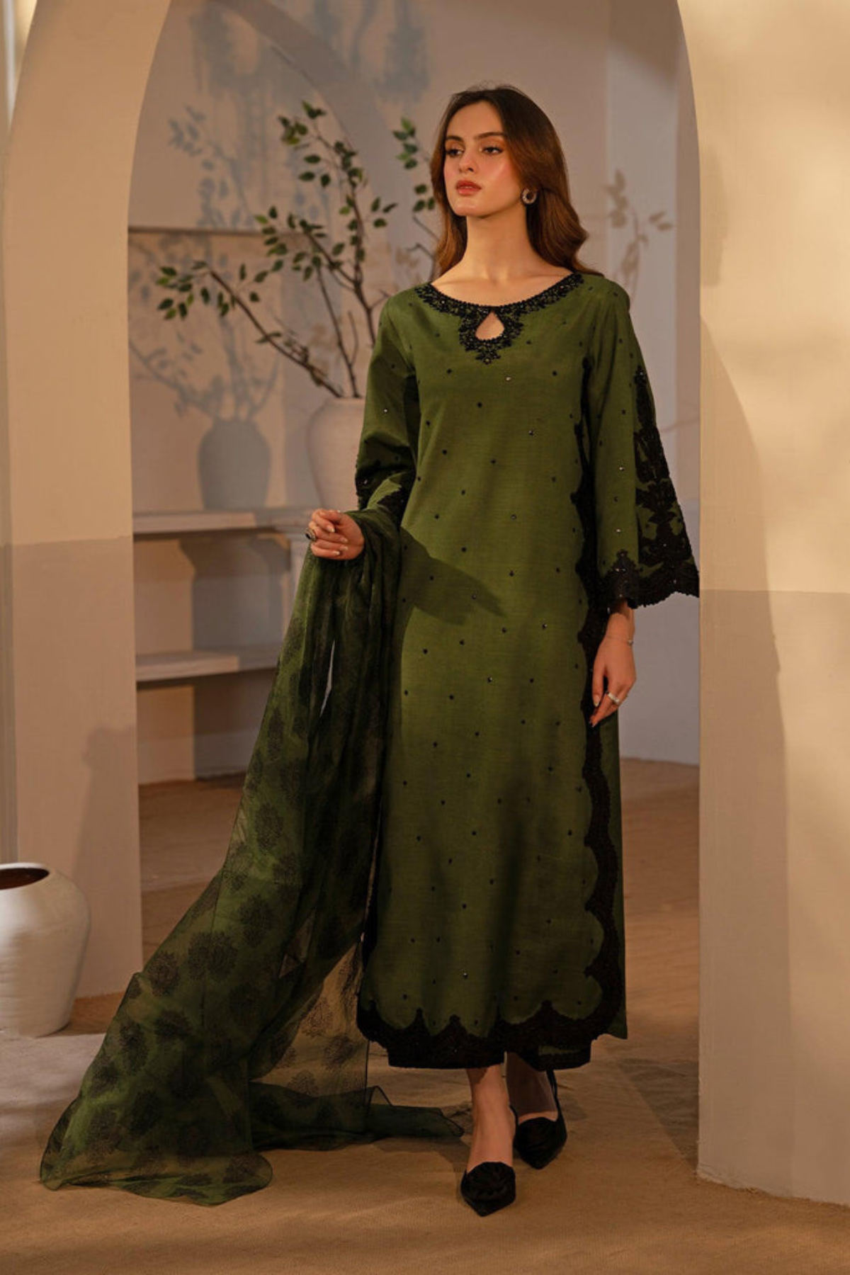 Best Selling - Hinaar - 03 pc stitched suit